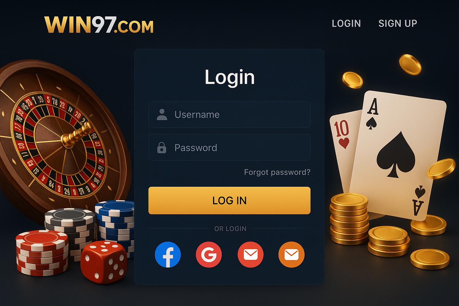 Login no Cassino WIN97.COM